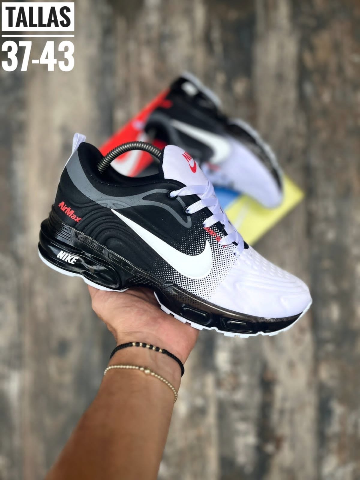 Nike Air Max Just do It color BlancoNegro